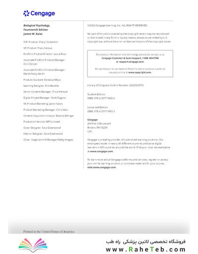 2023 Biological Psychology 14th Edicion