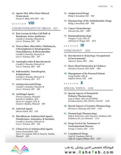Katzung's Basic and Clinical Pharmacology, 16th Edition 2024