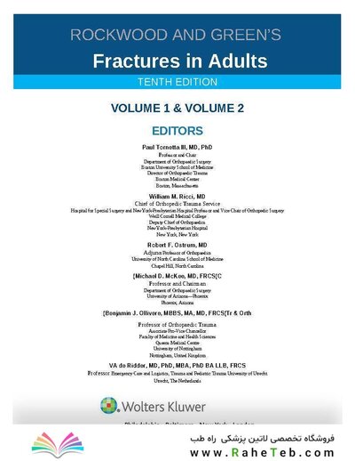 Rockwood and Green's Fractures in Adults 10th Edition 2025