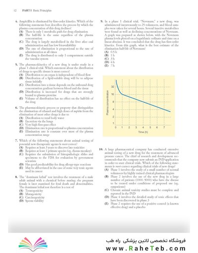 Katzung’s Pharmacology Examination & Board Review, 14th Edition