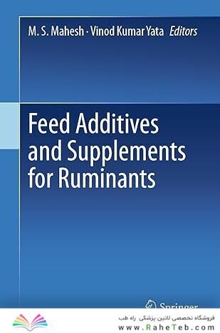 Feed Additives and Supplements for Ruminants