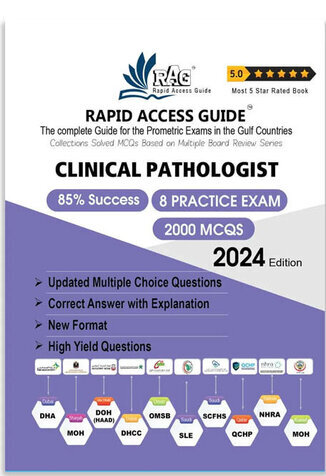 عکس Clinical Pathology Prometric Exam MCQ Book 2024