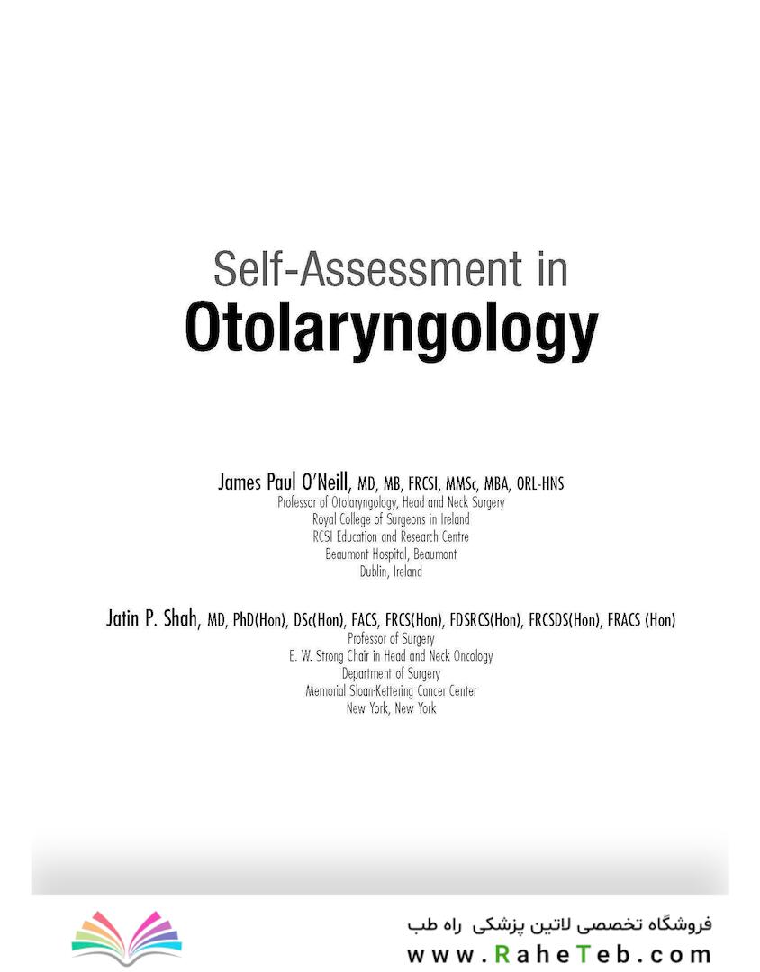 Self-Assessment in Otolaryngology