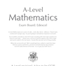 A-Level Maths for Edexcel: Year 1 - 2 Exam Practice Workbook2017