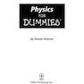 Physics For Dummies 1st Edición