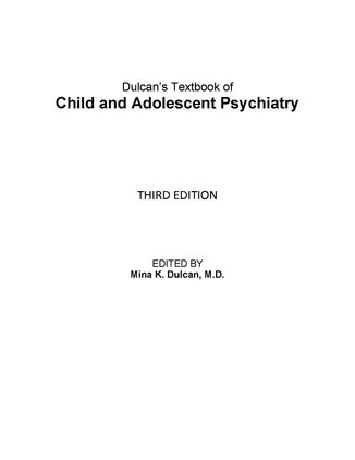 عکس Dulcan's Textbook of Child and Adolescent Psychiatry 3rd ed. Edition