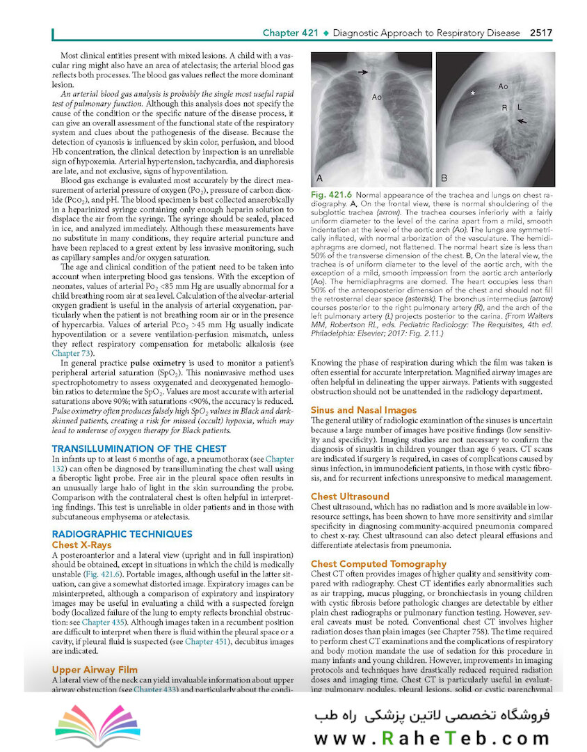 Nelson Textbook of Pediatrics, The Respiratory System ,22nd Edition
