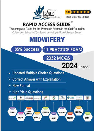 عکس Midwifery Prometric Exam MCQ Book 2024