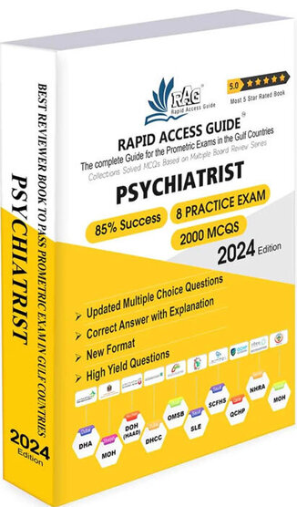 عکس Psychiatrist MCQ Book Prometric Exam Questions 2024